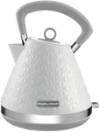 Morphy Richards Vector Pyramid Kettle 108134 Traditional Kettle White