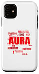 Coque pour iPhone 11 Graphique rouge Max Aura Red