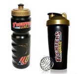 Fighters Only Sports Bottle Powered Protein Shaker Bottle With Ball - 2 Piece Set