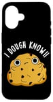 Coque pour iPhone 16 Jeu de mots « I Dough Know Funny Food »