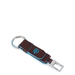 Fashion Keychain PIQUADRO Blue Square Brown Men - PC3751B2-MO