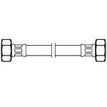 Fleksibel Slange Dn8 Fxf 1/2"X1/2" 50Cm