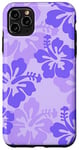 iPhone 11 Pro Max Cute Purple Hibiscus Tropical Floral Hawaiian Flowers Island Case