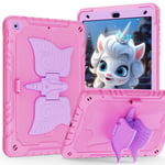 EIDERWOOD iPad 10,2" (2021 / 2020 / 2019) Unicorn Kickstand Barnedeksel - Rosa / Lilla