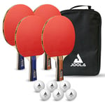 JOOLA Set Ensemble de Tennis de Table Adulte Unisexe, Multicolore, 20 x 27 x 8 cm