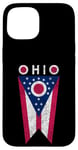 Coque pour iPhone 15 State of Ohio Burgee Flag -- The Buckeye State