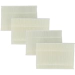 vhbw 4x filtre à pollen compatible avec Bosch Maxx WTL6500 WTL6500SK/01, WTL6500 WTL6500NL/02, WTL6500 WTL6500NL/01 sèche-linge