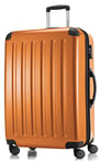 HAUPTSTADTKOFFER - Alex - Luggage Suitcase Hardside Spinner Trolley 4 Wheel Expandable, 75cm, TSA, orange
