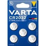 Varta 5-pack CR2032 Lithium Knappcellsbatteri 3V - TheMobileStore Batterier/Laddare 