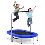 Foldable Double Trampoline Kid Adult Fitness Trampoline Indoor/Outdoor Exercise