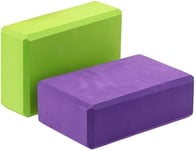 N° 2 briques de yoga blocs de soutien pour la pratique du yoga en mousse Eva Eco-Friendly