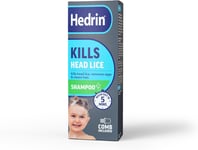 Hedrin Head Lice Shampoo & Comb Kit, Kills Head Lice & Eggs in 5 Minutes, Clinic