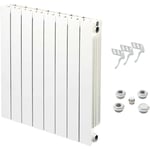 Global Radiatori - Radiateur aluminium horizontal vip 500 Hauteur 590 Puissance : 125 watts par élément Éléments 6 éléments