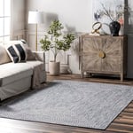 nuLOOM Tapis polypropylène Bleu Clair 75 x 240 cm