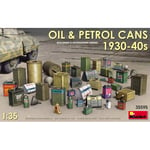 OIL & PETROL CANS 1930-40s KIT 1:35 Miniart Kit Diorami Modellino