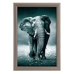 goldbuch - 92 0745 - Toscana - Cadre photo en bois - Pour photo au format 20 x 30 cm - Cadre portrait avec support et support mural - simple en MDF - Gris