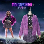 Halloween Monster High Anime Clawdeen Wolf Cosplay-asu Halloween-jouluiset Cosplay-juhlapuvut Täysi setti tytöille