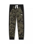 Timberland Kids' Camo Print Jogging Bottoms, Green Khaki