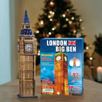 NEW 97PC 3D PUZZLE LONDON BIG BEN JIGSAW PIECES FAMILY FUN ACTIVITY EDUCATIONAL