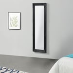 [en.casa] - Miroir Mural Livorno 132 x 42 x 3,5 cm Noir