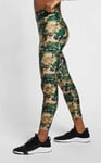 WOMENS NIKE DRI-FIT CAMO TRAINING TIGHTS SIZE XS (BQ8090 304)