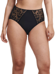 Chantelle Philter High Briefs, Black Vinyl