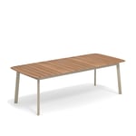 EMU - Shine Table 225 cm Taupe - Ulkotilojen ruokapöydät - Arik Levy - Ruskea - Metalli/Puu