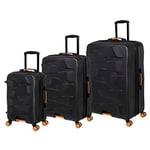 it luggage Elevate 3 Piece Hardside 8 Wheel Expandable Spinner Set, Black, 3 PC Set, Elevate 3 Piece Hardside 8 Wheel Expandable Spinner Set