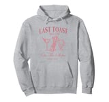 Last Toast On The Slopes Bachelor Skiing Bridal Best Man Pullover Hoodie