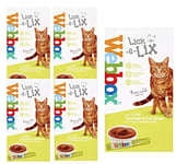 Webbox Lick-E-Lix Yoghurt avec Foie Saucisse et Chat Herbe 5 X 15g Sachets (Paquet de 6)