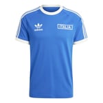 Italia T-Skjorte OG 3-Stripes - Blå/Hvit - adidas Originals, størrelse X-Large