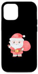 Coque pour iPhone 12/12 Pro Ho-Ho-Holiday Cheer: Père Noël en action