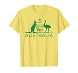 AUSTRALIA COAT OF ARMS KANGAROO AND EMU AUSTRALIAN SYMBOL T-Shirt