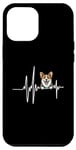 Coque pour iPhone 13 Pro Max Adorable chien Pembroke Welsh Corgi Battement de cœur drôle