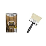 RONSEAL Ultimate Protection Decking Oil Natural Oak 5L & Essen 4.0" Block Brush