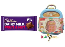 Cadbury Dairy Milk Fruit & Nut Chocolate Bar-180g & 2 in 1 Dream Backpack Toy