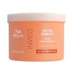 Wella Professionals Invigo Nutri Enrich Masque nourrissant anti-frisottis avec de l'acide oléique et baies de Goji - Restaure les cheveux secs et abîmés 500ml