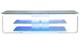 Meuble TV LED 160 cm MIAMI coloris blanc