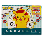 Mattel Games Scrabble Pokémon Board Game, Family Word Game with Two Ways to Play