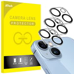 JETech Protection Objectif Caméra Arrière pour iPhone 14 6,1 Pouces et iPhone 14 Plus 6,7 Pouces, Film en Verre Trempé 9H, Anti-Rayures, Ultra HD, Lot de 3