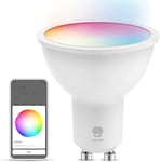 Chuango GU10C Ampoule LED Wifi Intelligente GU10 - Smart Bulb de Couleur Connectée pour Économie d'Énergie - Contrôlable depuis Smartphone, Alexa et Google Home et Siri - Puissance 5W