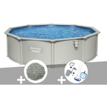 Kit piscine acier ronde Bestway Hydrium 4,60 x 1,20 cm + 10 kg de zéolite + Kit d'entretien Deluxe