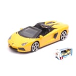 LAMBORGHINI AVENTADOR LP700-4 2013 ROADSTER YELLOW 1:43 Burago Auto Stradali