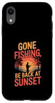 iPhone XR Gone Fishin' Funny Fishing Outdoors Case