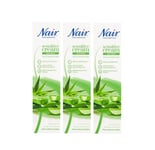 3 x Nair Sensitive Cream Aloe Vera Hair Removal Legs Body 100ml