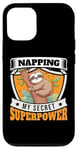 iPhone 12/12 Pro Napping Superpower Power Nap Lazy Pajama Day Sleep Sloth Case