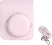 Housse Instax Mini 12,Cuir PU Étui de Protection pour Fuji Instax Mini 12 Appareil Photo avec Pochette Photo Stocker des Films ou Photos avec Bandoulière Réglable (Bulle de rêve)