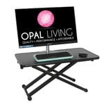Adjustable Desk – Stand Up Desk – Laptop Riser - Monitor Mount Computer Stand – Ergonomic computer Stand – Tablet and Smartphone Holder – Non-Slip Feet – Helps with Healthier Posture and Productivity