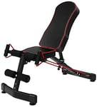 Banc de Musculation réglables à plat à 90 ° pour l'entraînement complet du corps Presse plate pliable utilitaire polyvalente pour la gym à domicile, chaise d'exercice musculaire abdominale multifonc