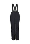 killtec Femme Pantalon Fonctionnel/de Ski avec Bretelles Amovibles KSW 249 WMN Ski PNTS, Schwarz Blau, 50, 37559-000